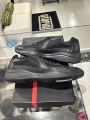 Prada America's Cup Black Nappa Leather - Lightly Pre-Owned Size 10
