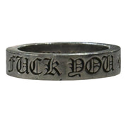 Chrome Hearts Fuck You 6MM Spacer Ring - Lightly Used Size 12