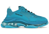 Balenciaga Triple S Clear Sole Teal Blue - Pre-Owned Size 9 (No original box)