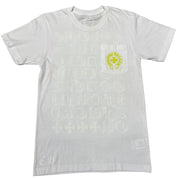 Chrome Hearts Neon Yellow Eye Chart T-Shirt White