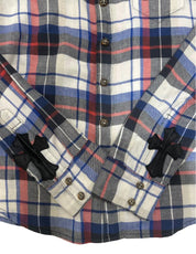 Chrome Hearts Matty Boy Sex Records Cross Patch Flannel - Pre-Owned Size S