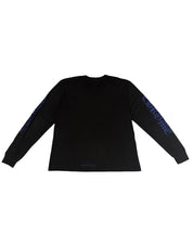 Chrome Hearts Neck Logo L/S T-Shirt Black/Blue - Pre-Owned Size XL