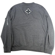 Louis Vuitton 3D Padded Embroidered Crewneck Grey - Lightly Used XL