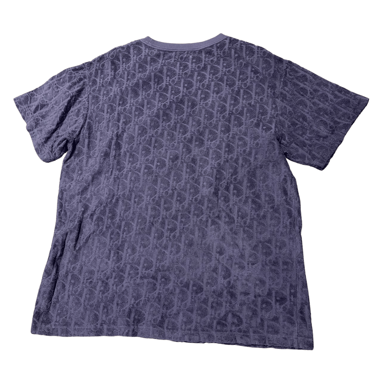 Dior Oblique Towel T-Shirt Purple (Lightly Used Size M) - Pre-Owned