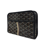 Goyard Jouvence Toiletry PM Bag Black w/ Stripe