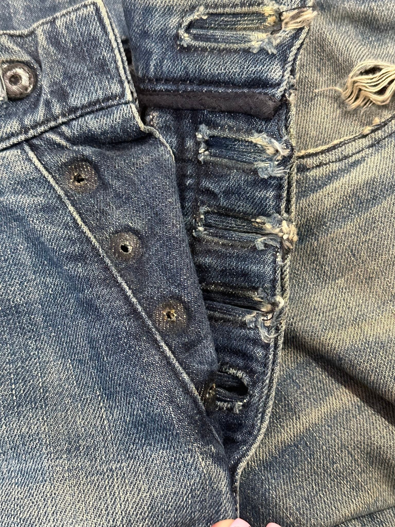 Chrome Hearts Fleur Knee Denim Jeans (Project Size 31) - Pre-Owned