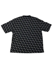Balenciaga Black And White All Over Print T-Shirt - Lightly Pre-Owned Size M