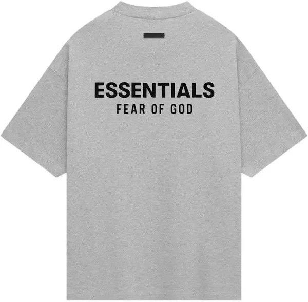 Fear of God Essentials Jersey Crewneck T-Shirt Light Heather Grey (FW24)