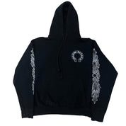 Chrome Hearts Horseshoe Floral Pullover Hoodie Black - Pre-Owned Size L