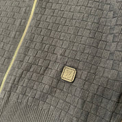 Louis Vuitton Icons Damier Signature Zip-Through Cardigan (Preowned Size M) - Pre-Owned