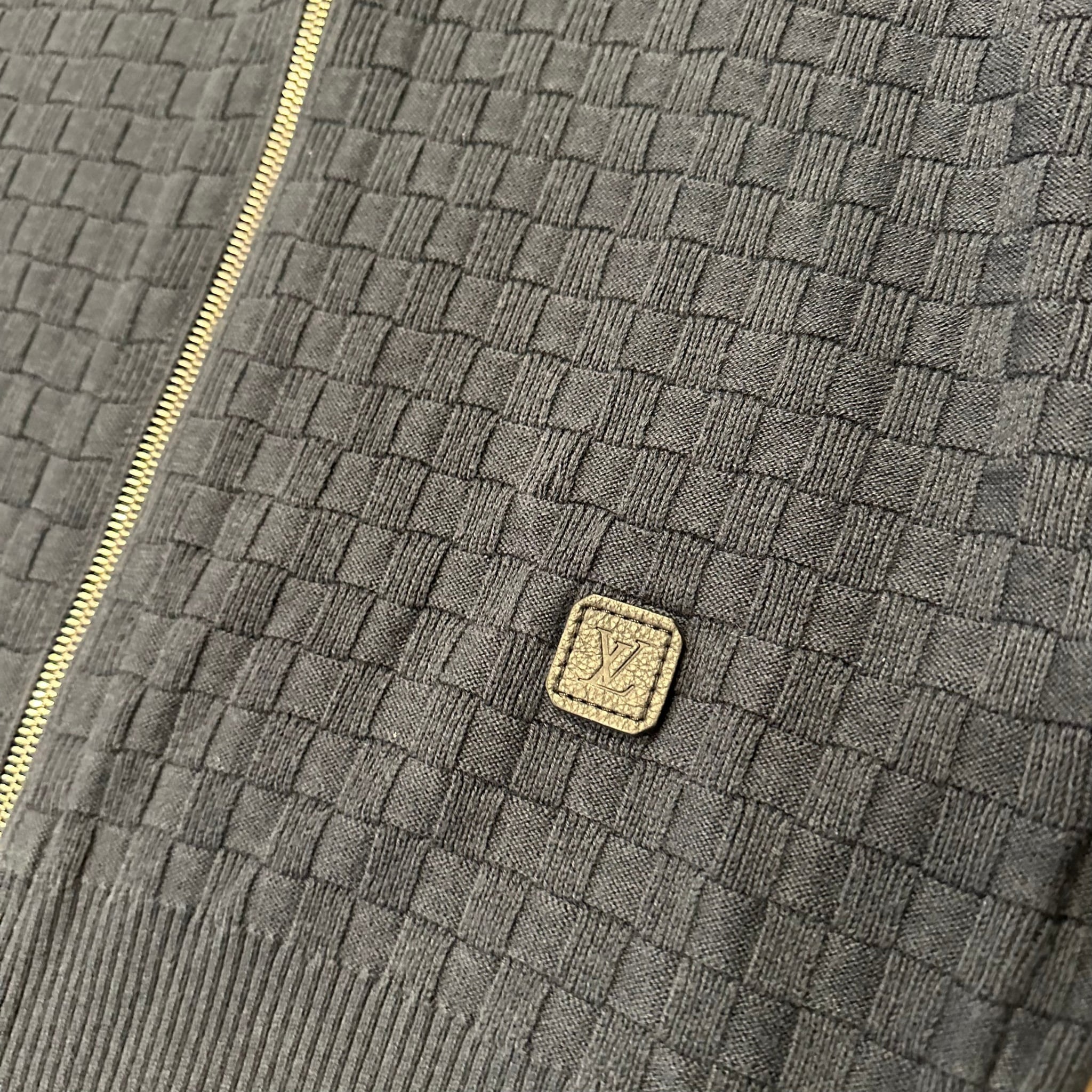 Louis Vuitton Icons Damier Signature Zip-Through Cardigan (Preowned Size M) - Pre-Owned