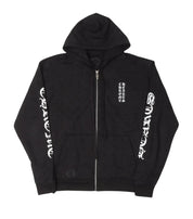 Chrome Hearts Monogram Horseshoe Logo Zip Up Hoodie
