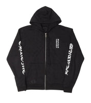 Chrome Hearts Monogram Horseshoe Logo Zip Up Hoodie