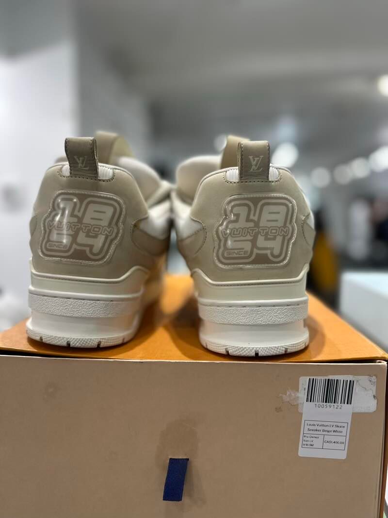 Louis Vuitton LV Skate Sneaker Beige White - Pre-Owned Size LV 9/10.5M