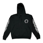 Chrome Hearts Horseshoe Floral Pullover Hoodie Black