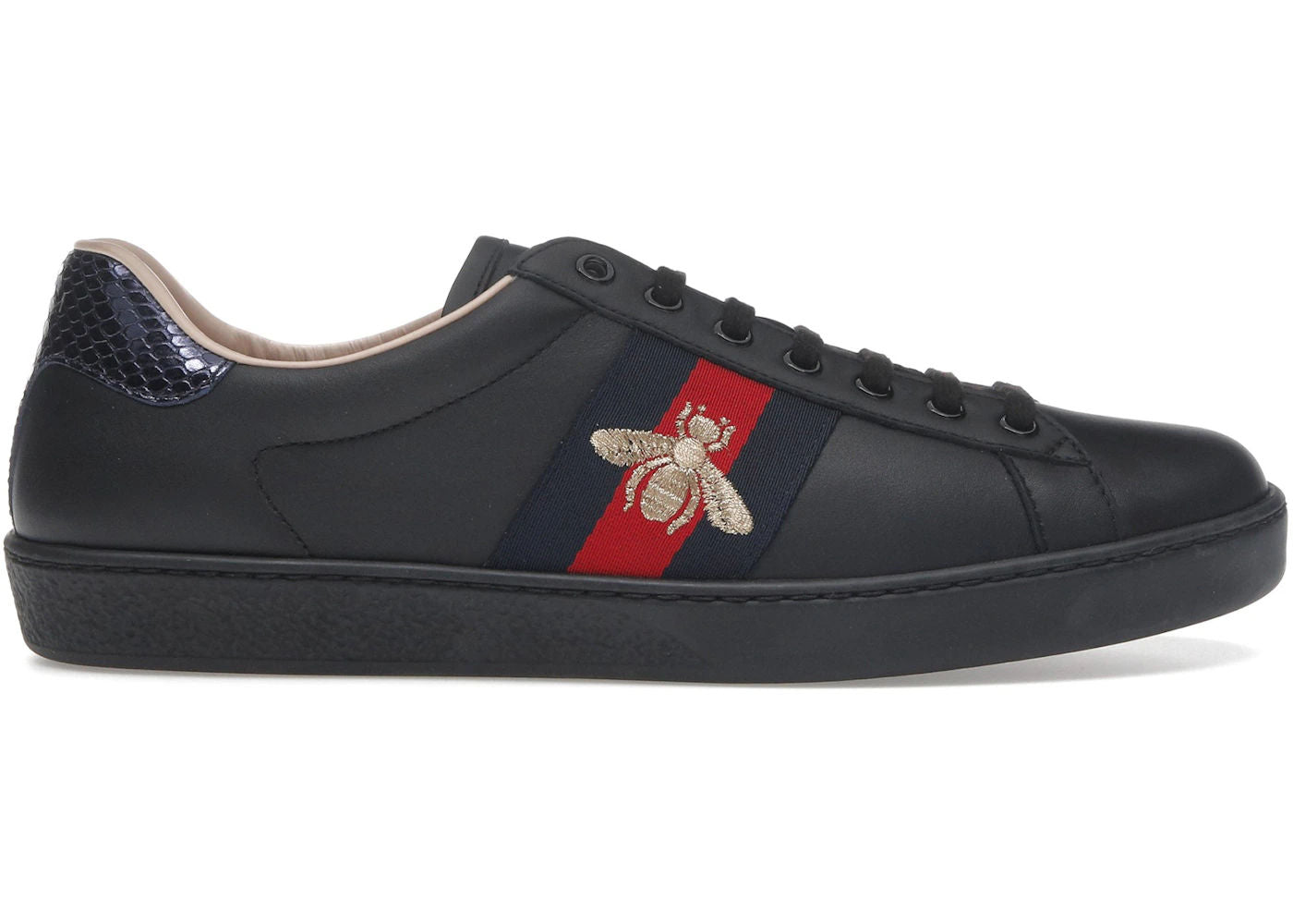 Gucci Ace Embroidered Black