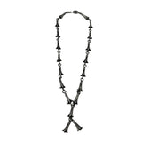 Chrome Hearts Mini Crosstail Link Rosary Necklace (15.5 Inches) - Lightly Used