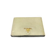 Prada Ivory Saffiano Bi-Fold Wallet (Preowned) - Pre-Owned