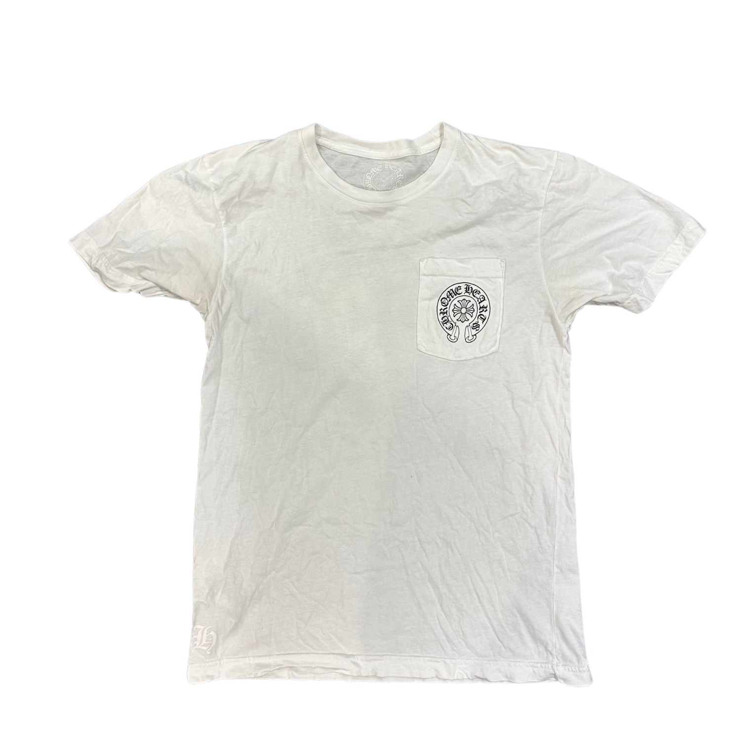 Chrome Hearts Honolulu Spiral Exclusive Horseshoe T-Shirt White - Lightly Pre-Owned Size M