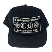 Chrome Hearts CH Hollywood Trucker Hat Black/Black - Lightly Used