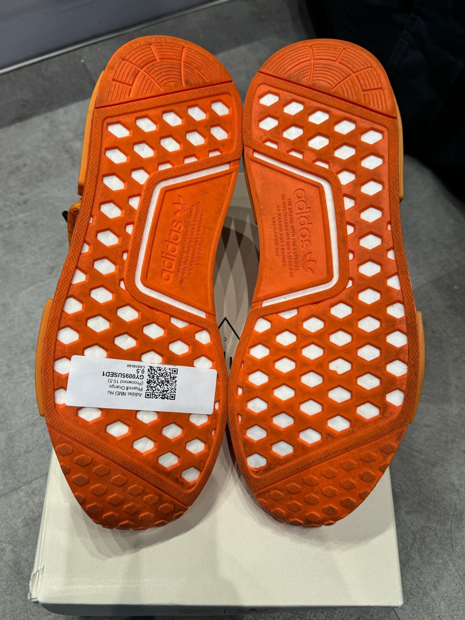 Adidas NMD Hu Pharrell Orange - Pre-Owned Size 10.5