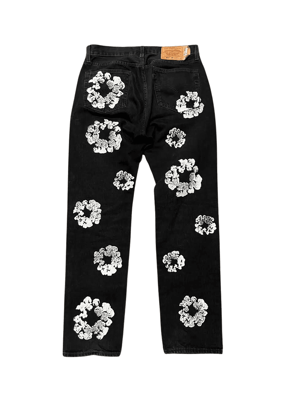 Denim Tears x Levi's Cotton Wreath Jean Black - Pre-Owned Size 28