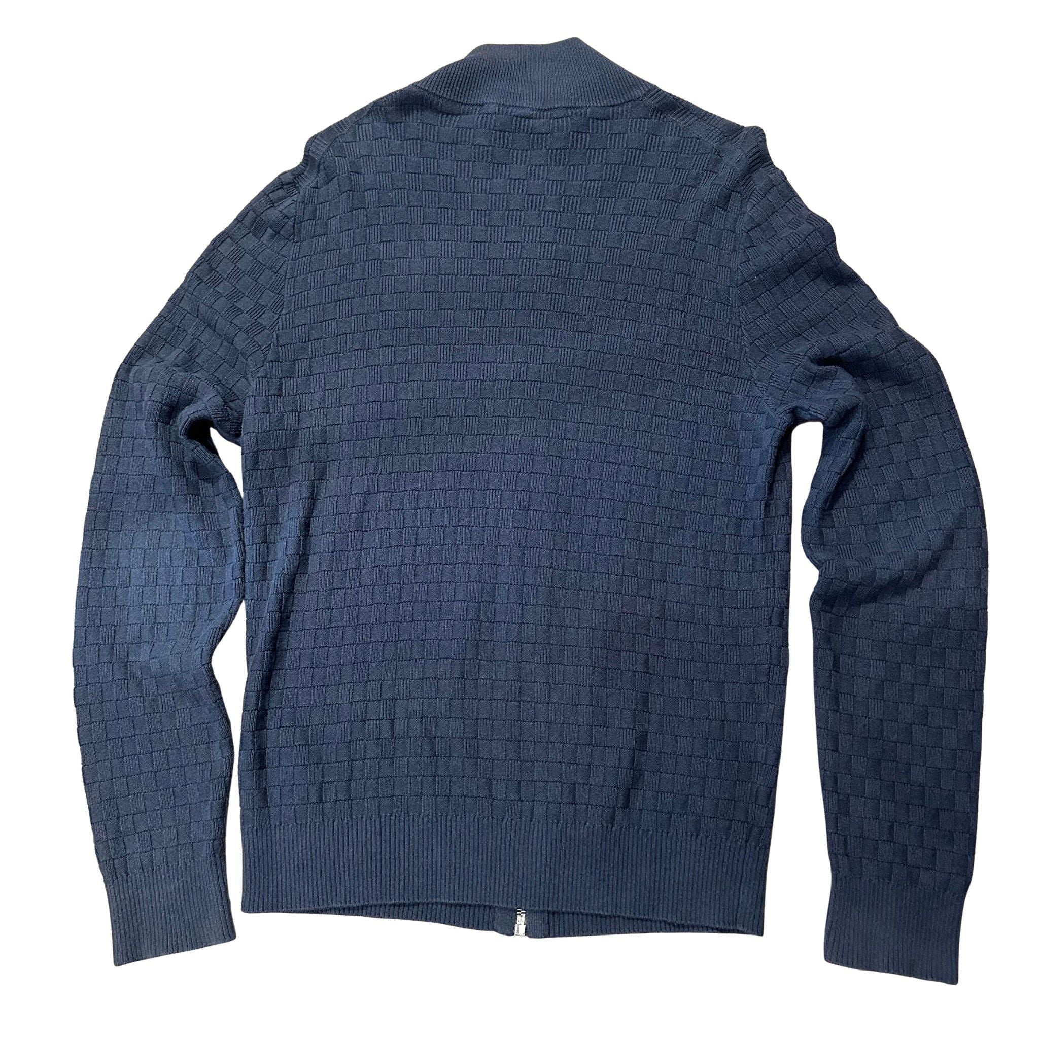 Louis Vuitton Icons Damier Signature Zip-Through Cardigan (Preowned Size M) - Pre-Owned