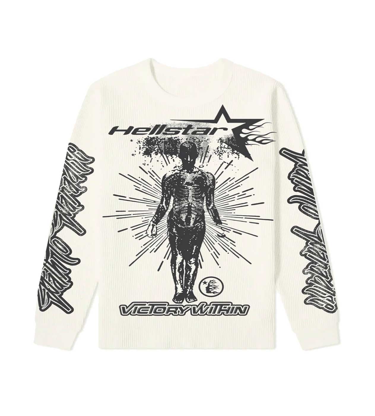 Hellstar Studios Inner Star L/S Tee White (OVERSEAS EXCLUSIVE)