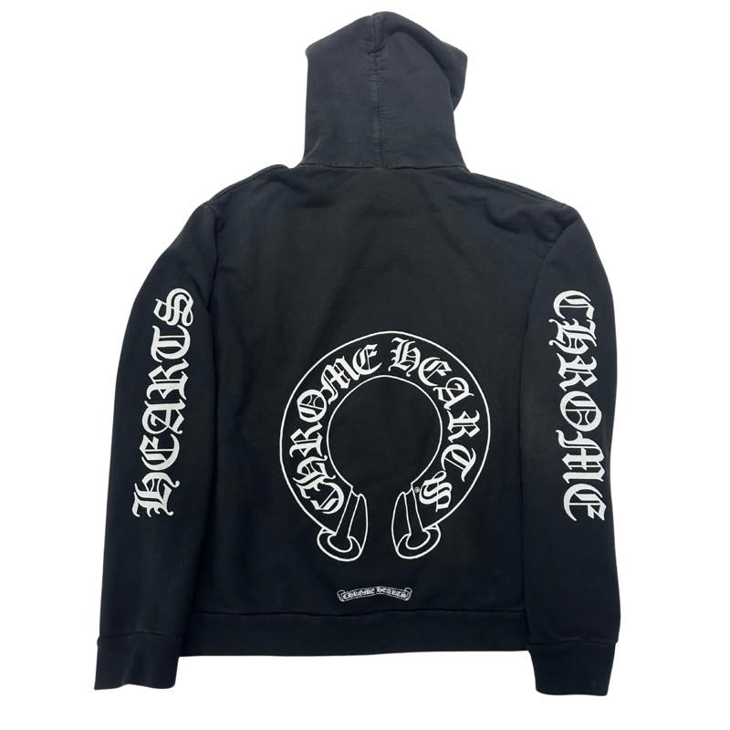 Chrome Hearts Matty Boy Chomper Horseshoe Hoodie Black - Pre-Owned Size M