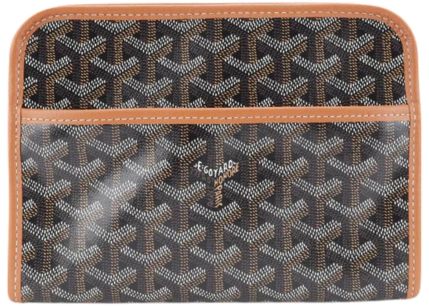 Goyard Jouvence Toiletry Bag PM Black/Tan - Lightly Pre-Owned