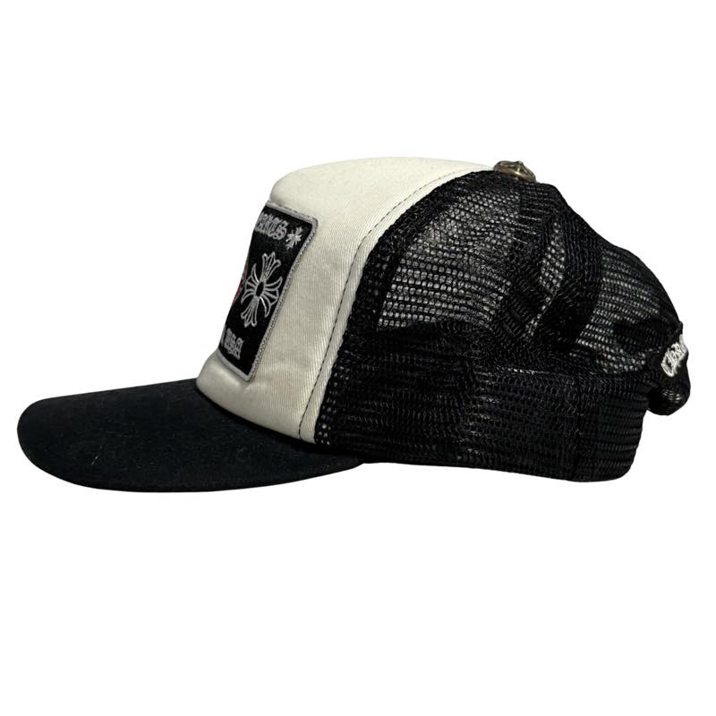 Chrome Hearts Chomper Hollywood Trucker Hat Black/White - Lightly Pre-Owned