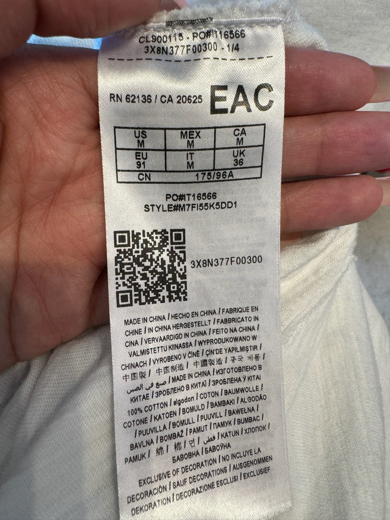 Guess Jeans x A$AP Rocky Rainbow Spell Out Embroidered Ringer Tee (Preowned) - Pre-Owned