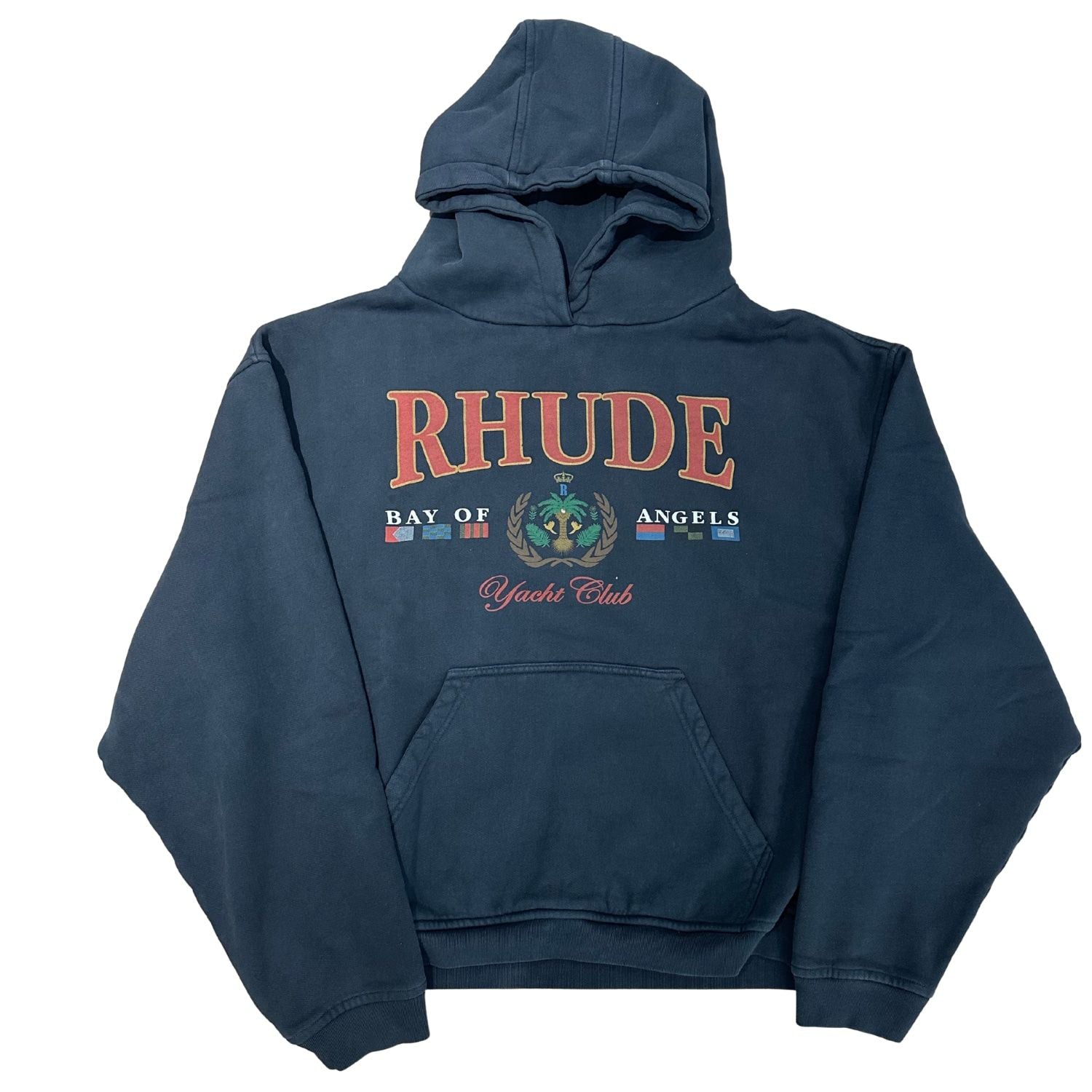 Rhude Bay Of Angels Yacht Hoodie Black (Lightly Used XL) - Pre-Owned
