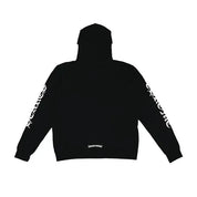 Chrome Hearts Vertical Logo Thermal Zip-Up Hoodie Black