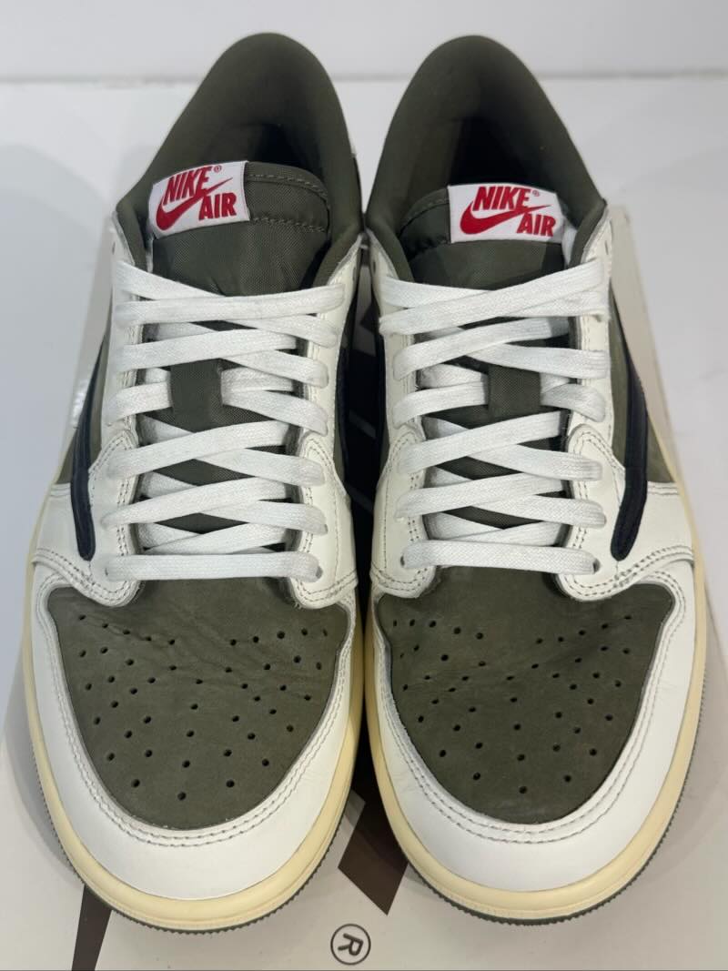 Jordan 1 Retro Low OG SP Travis Scott Medium Olive - Lightly Used Size 9