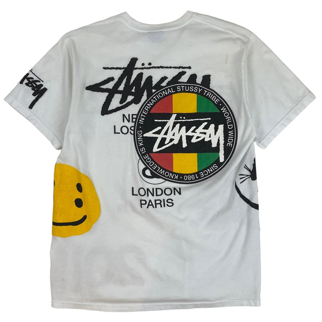 Stussy X CPFM Multi Logo T-shirt White (Preowned)