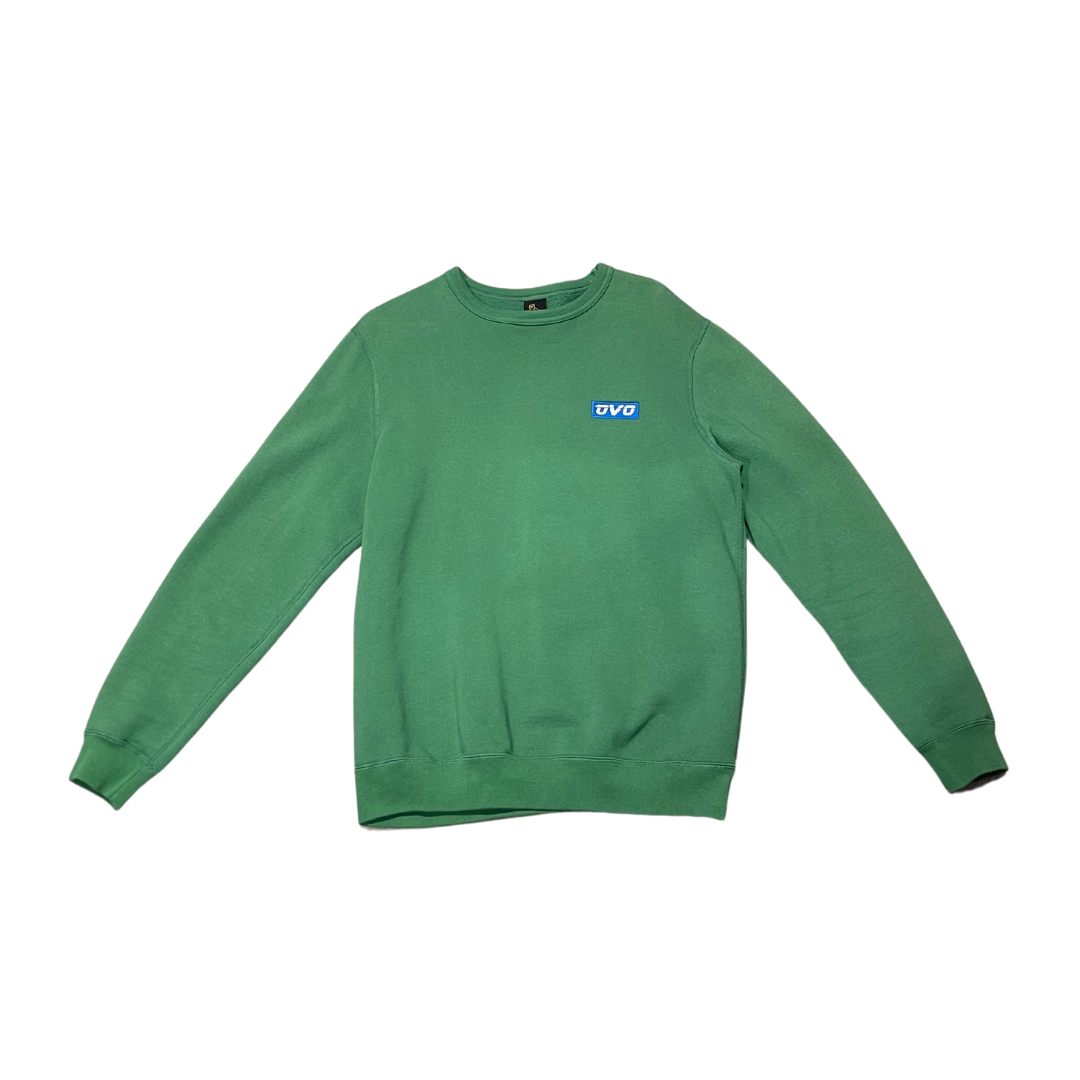 Ovo Embroidered Logo Crewneck Green (Preowned)