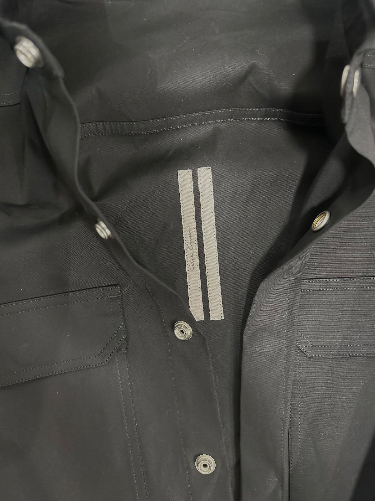Rick Owens Outershirt TE Stretch Poplin Black - Worn Once Size M