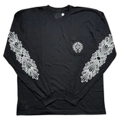 Chrome Hearts Floral Horsehoe Logo Beijing Exclusive L/S T-Shirt Black