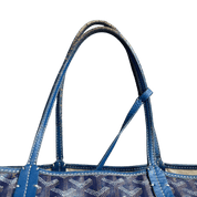 Goyard Saint Louis Tote MM Navy Blue (Preowned Vintage) - Pre-Owned