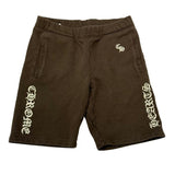 Chrome Hearts Slo Ride Embroidered Logo Shorts Brown - Preowned Size M