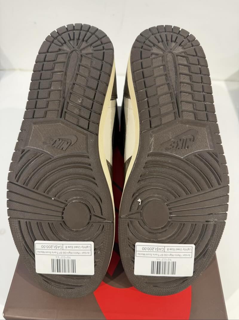 Jordan 1 Retro High OG SP Travis Scott Mocha - Lightly Used Size 8
