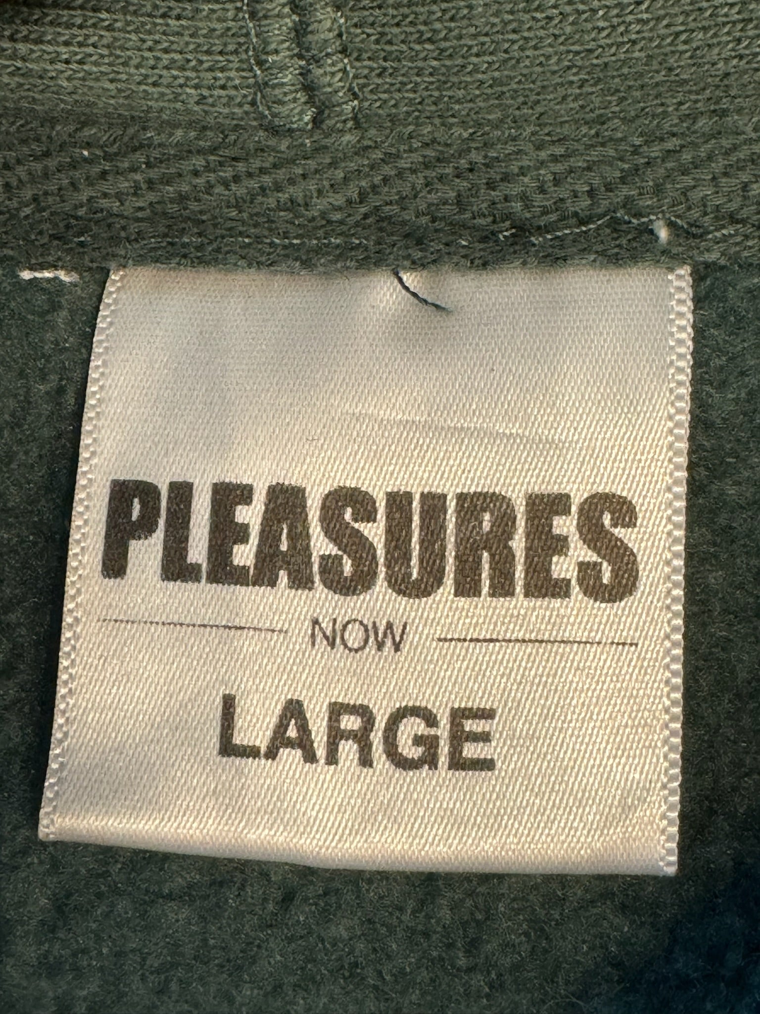 Pleasures Krishna Logo Hoodie Green - Pre-Owned