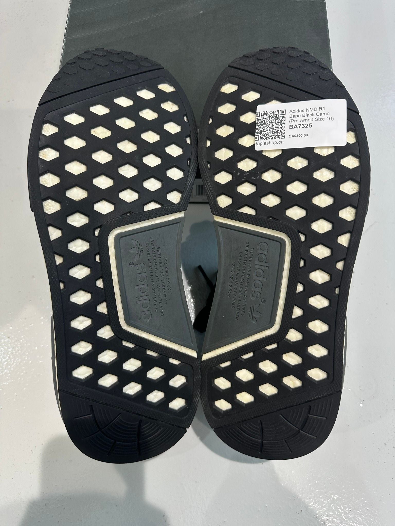 Adidas NMD R1 Bape Black Camo - Pre-Owned Size 10