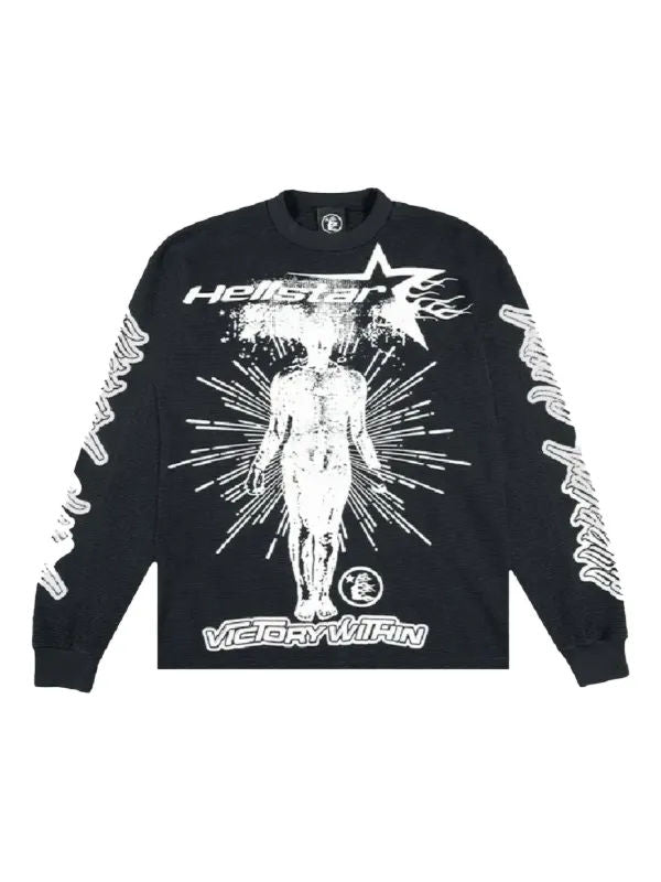 Hellstar Studios Inner Star L/S Tee Washed Black (OVERSEAS EXCLUSIVE)