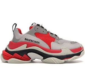 Balenciaga Triple S Sneaker Grey Red - Pre-Owned Size 43