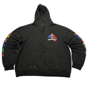 Chrome Hearts Multi Color Cross Cemetery Hoodie Black - Pre-Owned Size L