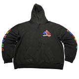 Chrome Hearts Multi Color Cross Cemetery Hoodie Black - Pre-Owned Size L