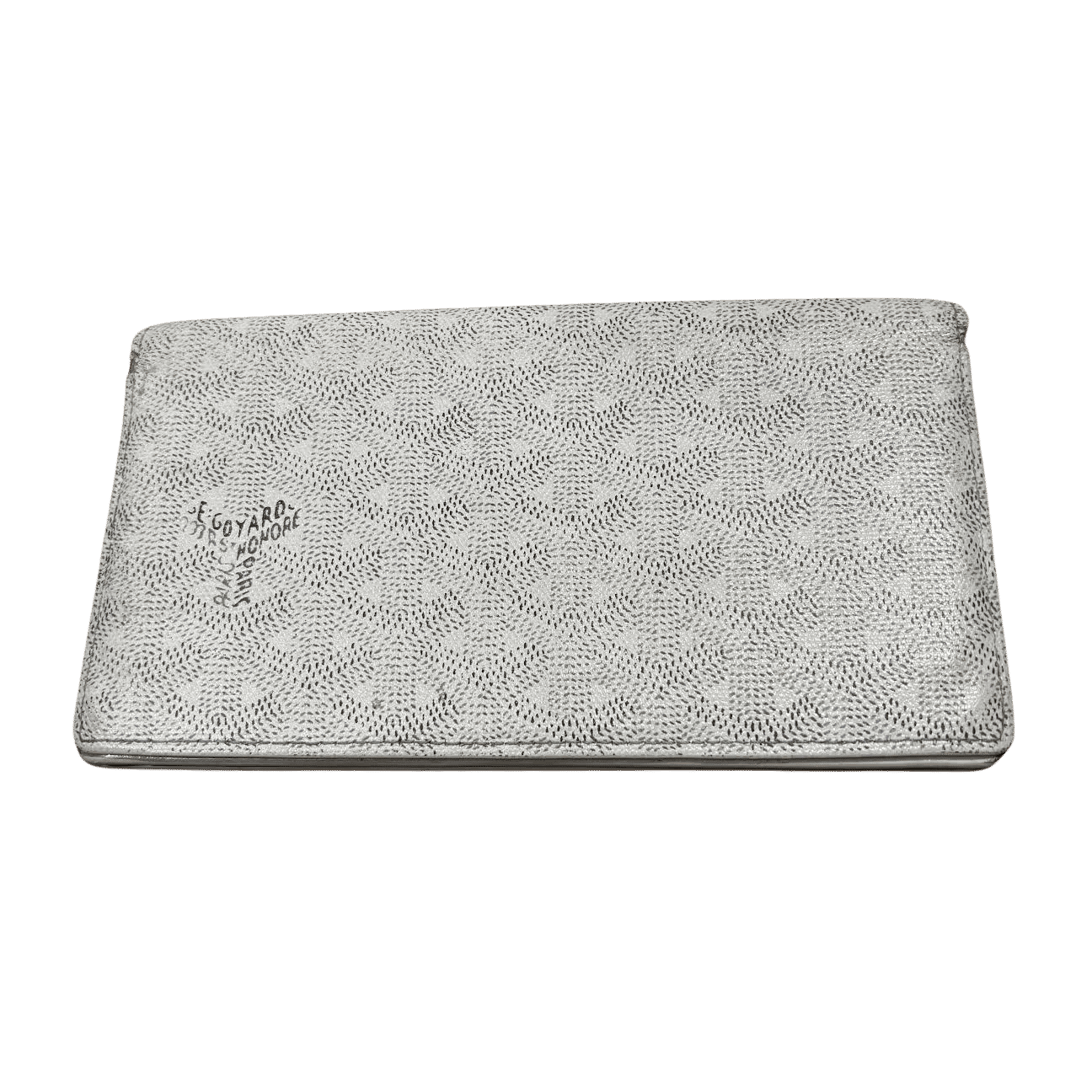 Goyard Richelieu Wallet Goyardine White (Preowned) - Pre-Owned