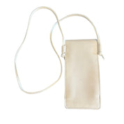 Celine Leather Crossbody Phone Holder White (Preowned) - Pre-Owned
